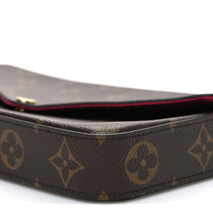 Louis Vuitton Monogram Pochette Felicie Chain Wallet Fuchsia 11 of 11