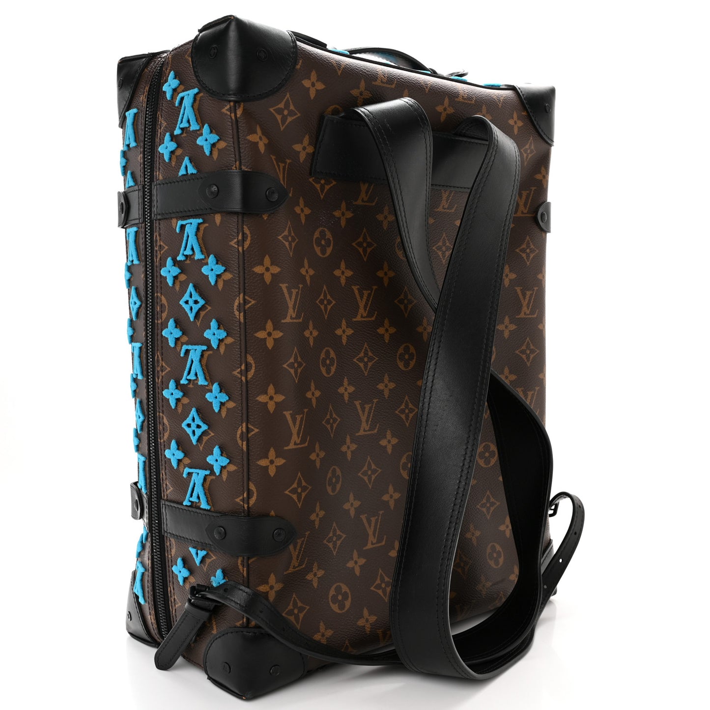 Monogram Tuffetage Soft Trunk Backpack PM Turquoise