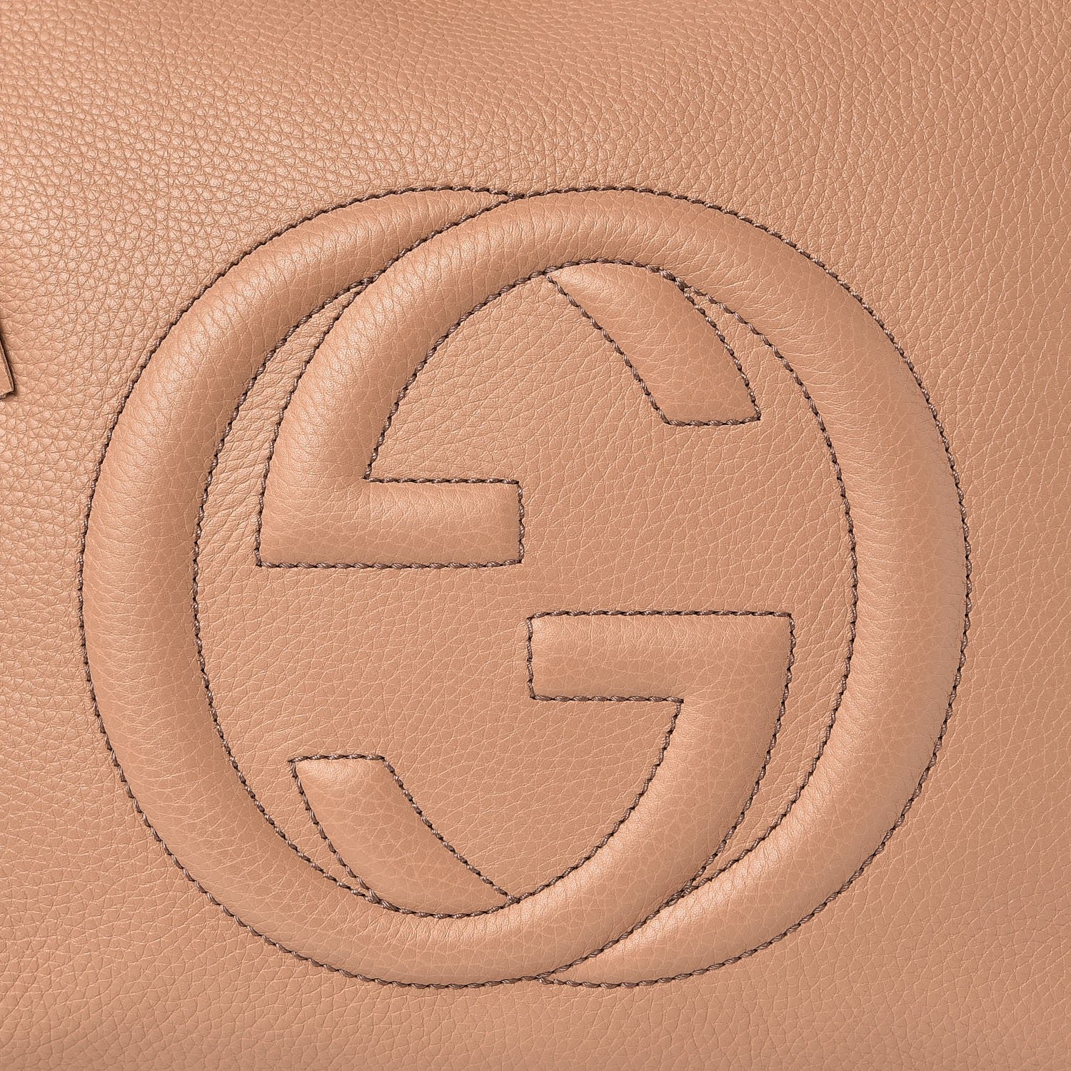 Gucci Pebbled Calfskin Large Soho Hobo Camelia 8 of 8