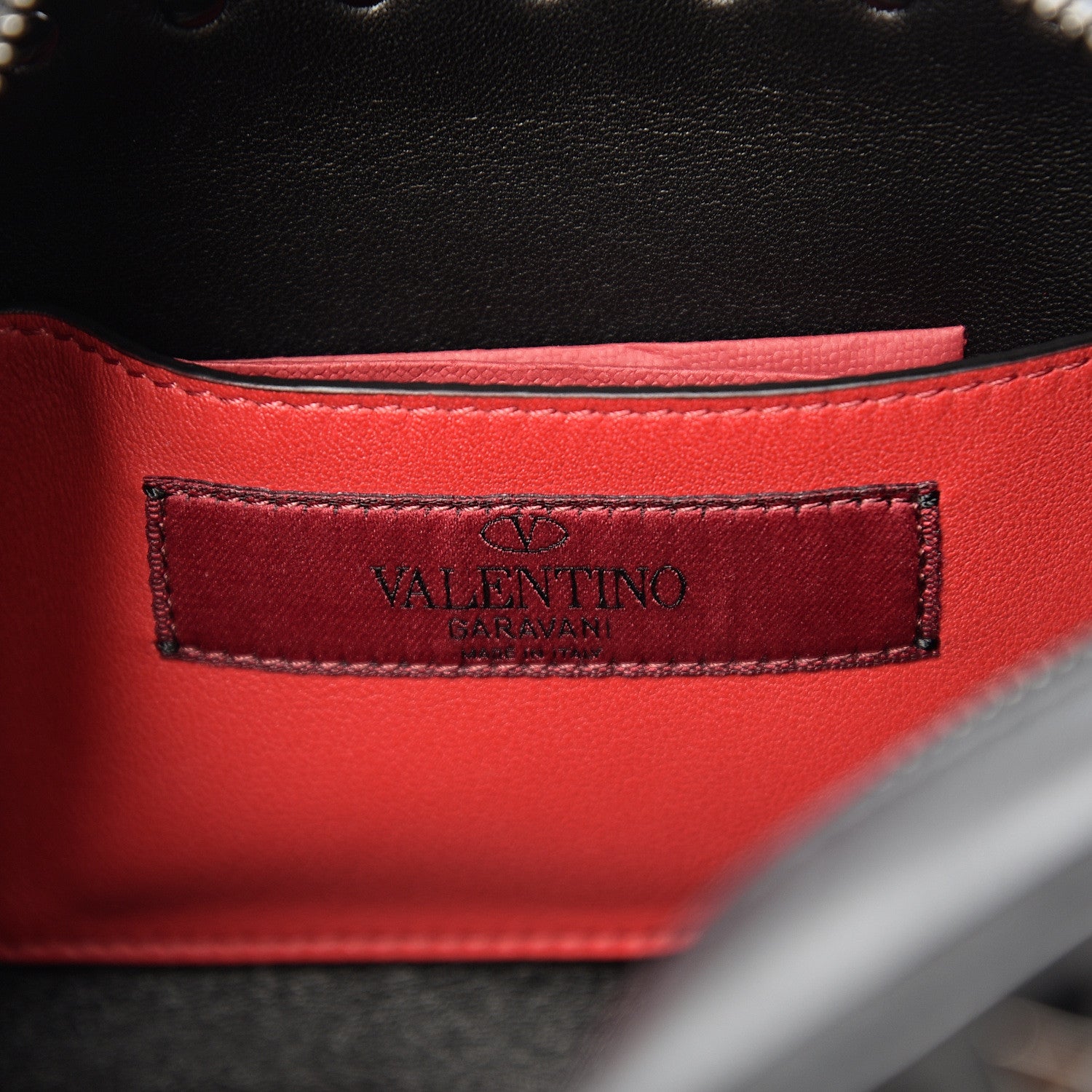 Valentino Garavani X UNDERCOVER Calfskin Rockstud Rose Print Camera Crossbody Bag Black 5 of 8