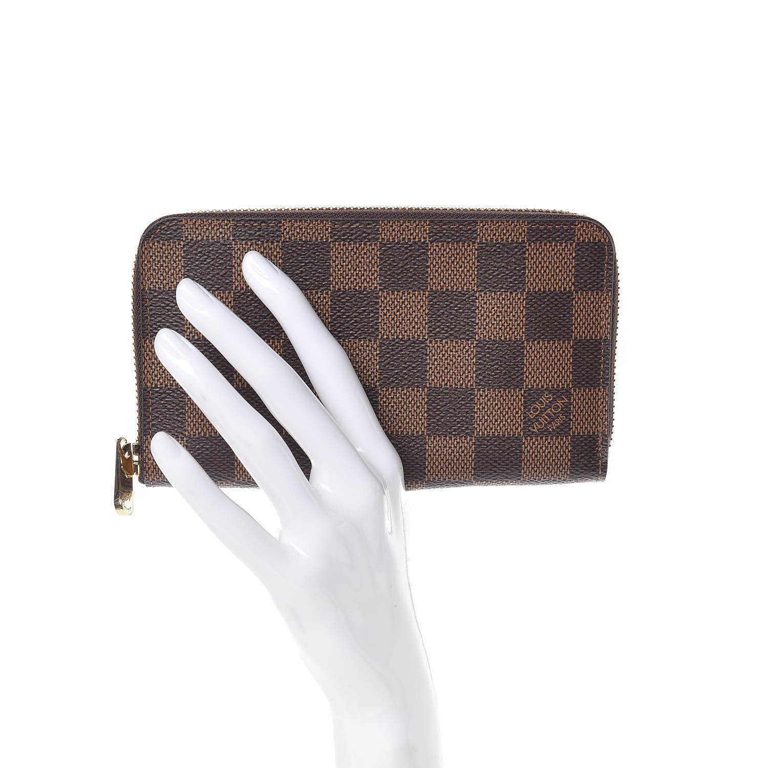Louis Vuitton Damier Ebene Zippy Compact Wallet 2 of 8