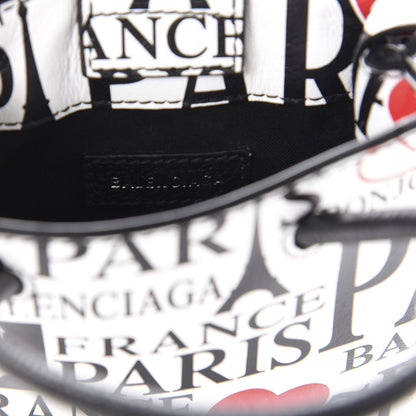 Balenciaga Calfskin Bonjour Paris Print Shopping Phone Holder Bag Paris Bonjour 8 of 10