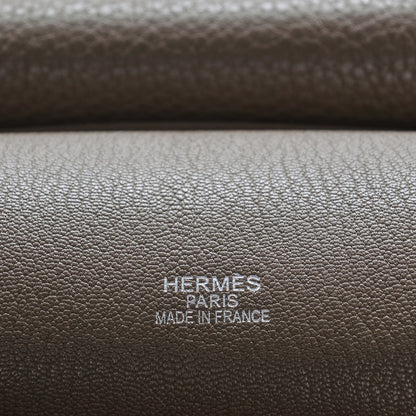 Hermes Taurillon Clemence Jypsiere 34 Etoupe 5 of 7