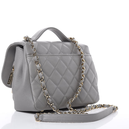 Chanel Caviar Quilted Medium Business Affinity Flap Grey 3 of 9