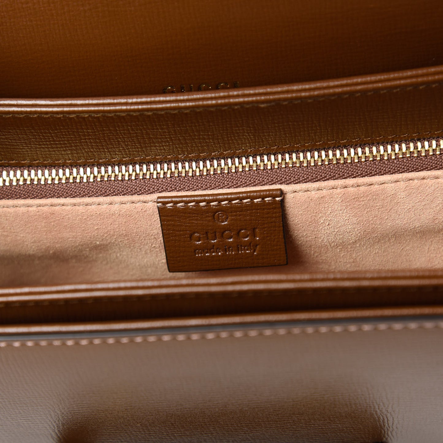 Azalea Calfskin Horsebit 1955 Shoulder Bag Brown Sugar