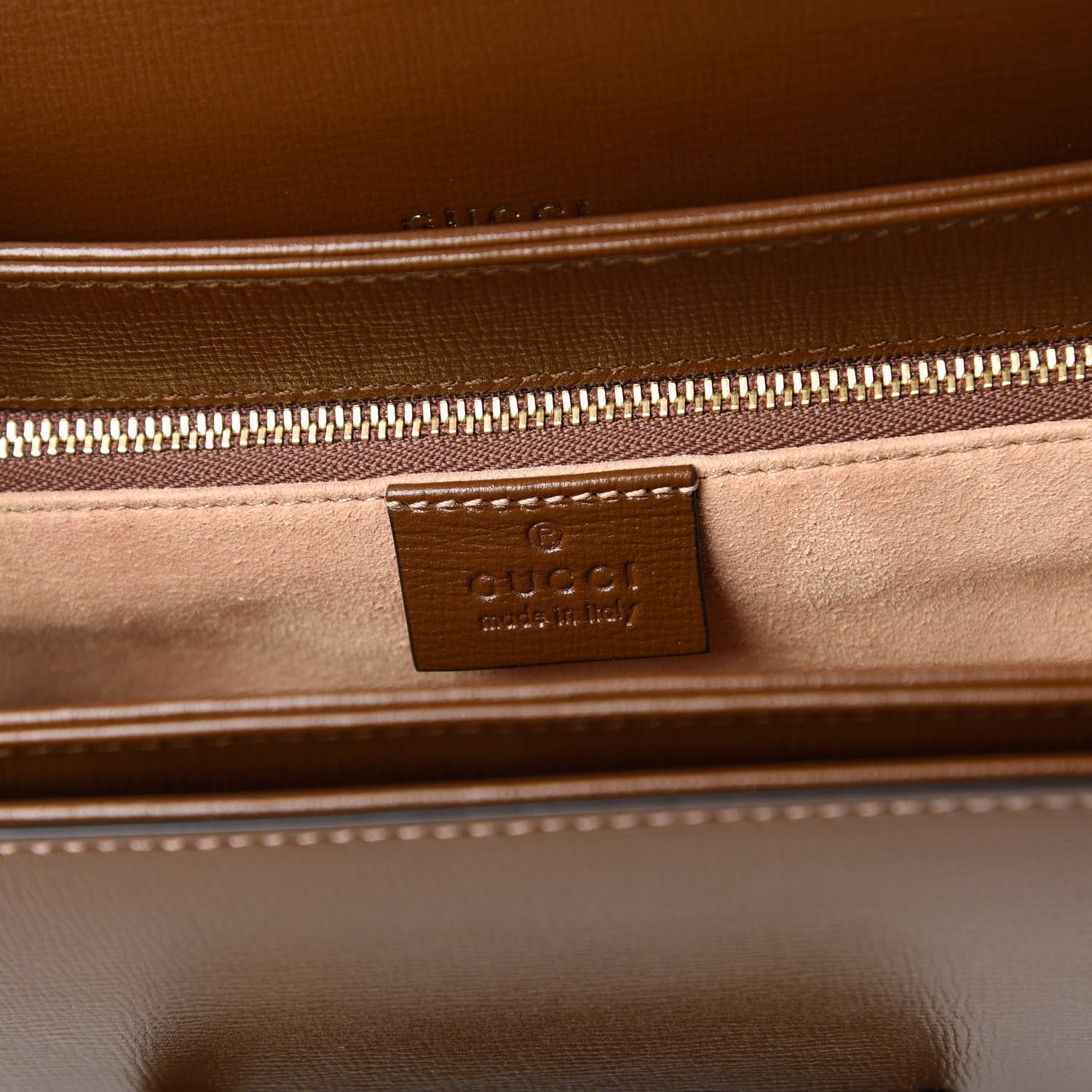 Gucci Azalea Calfskin Horsebit 1955 Shoulder Bag Brown Sugar 8 of 10