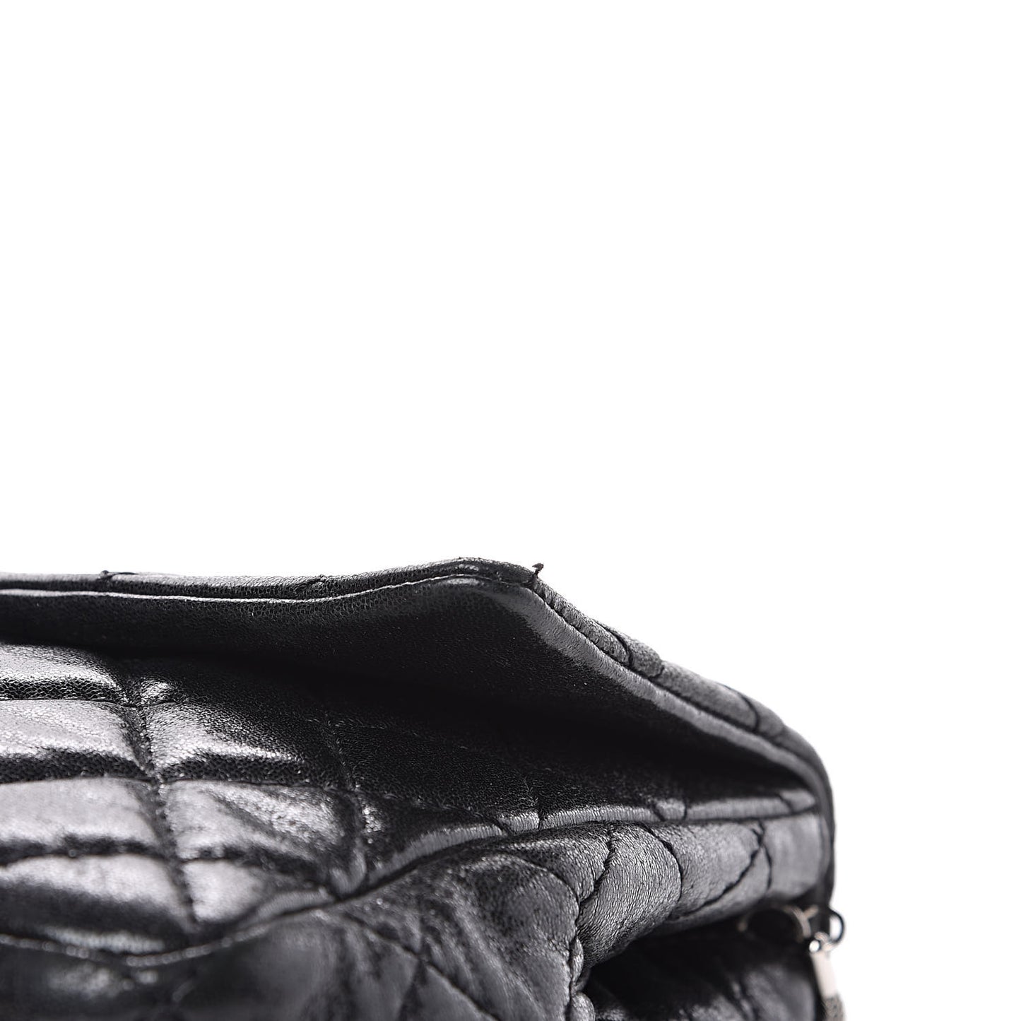 Iridescent Lambskin Quilted Snake Chain 2.55 Reissue Flap Black