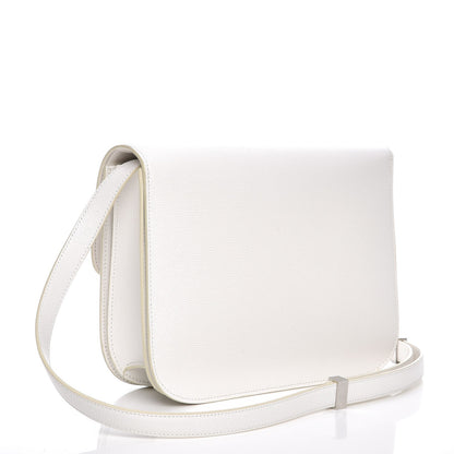 Celine Liege Calfskin Medium Classic Box Flap Bag White 3 of 9