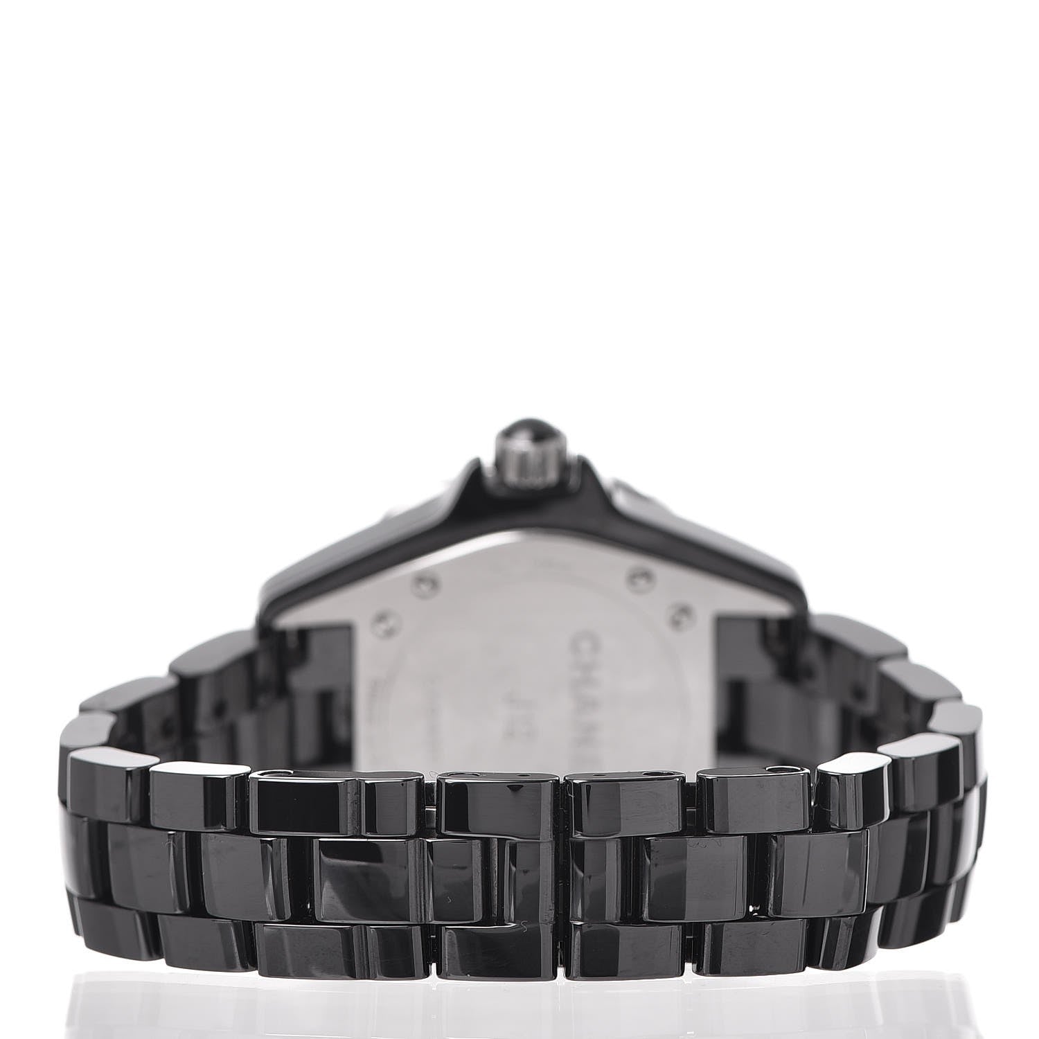 Chanel Stainless Steel Ceramic 33mm J12 Quartz Watch Intense Black 4 of 8