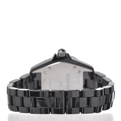 Chanel Stainless Steel Ceramic 33mm J12 Quartz Watch Intense Black 4 of 8