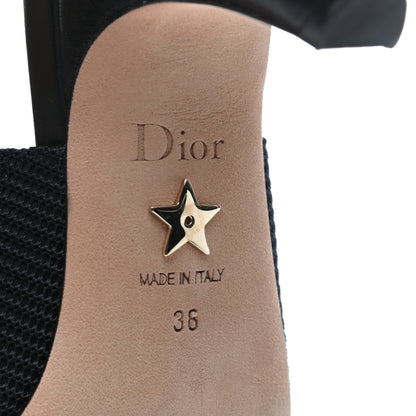 Christian Dior Technical Canvas Ribbon J Adior Slingback 65mm Pumps 38 Black 6 of 8