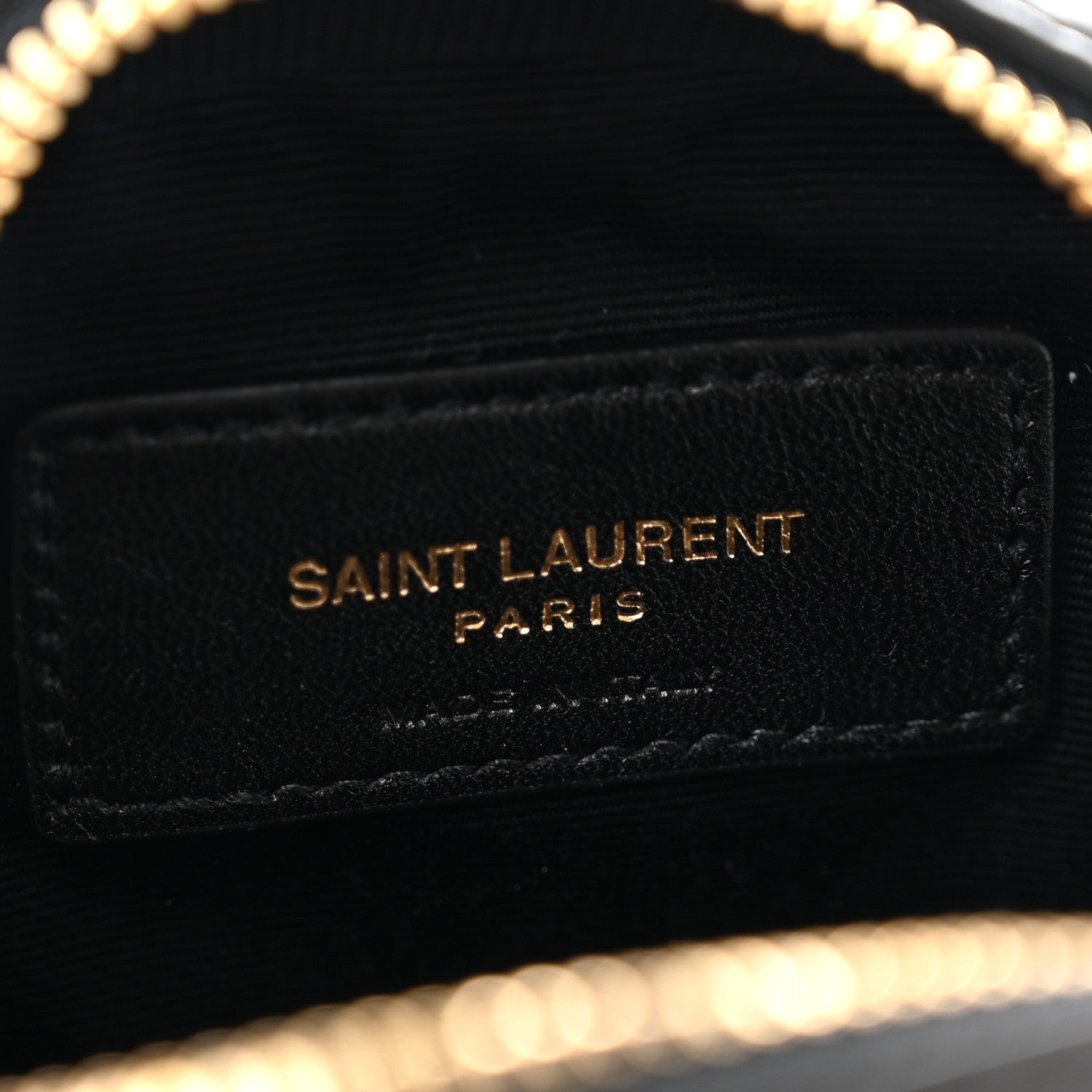 Saint Laurent Lambskin Quilted Lolita Cosmetic Pouch Black 6 of 9