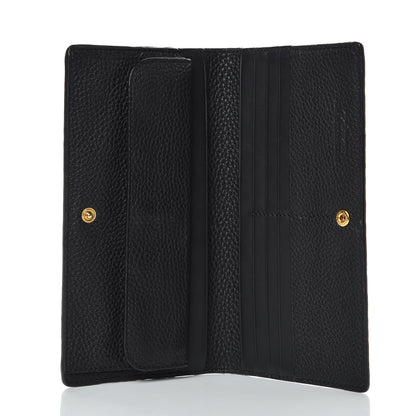Burberry Calfskin Hastings Continental Wallet Black 5 of 8