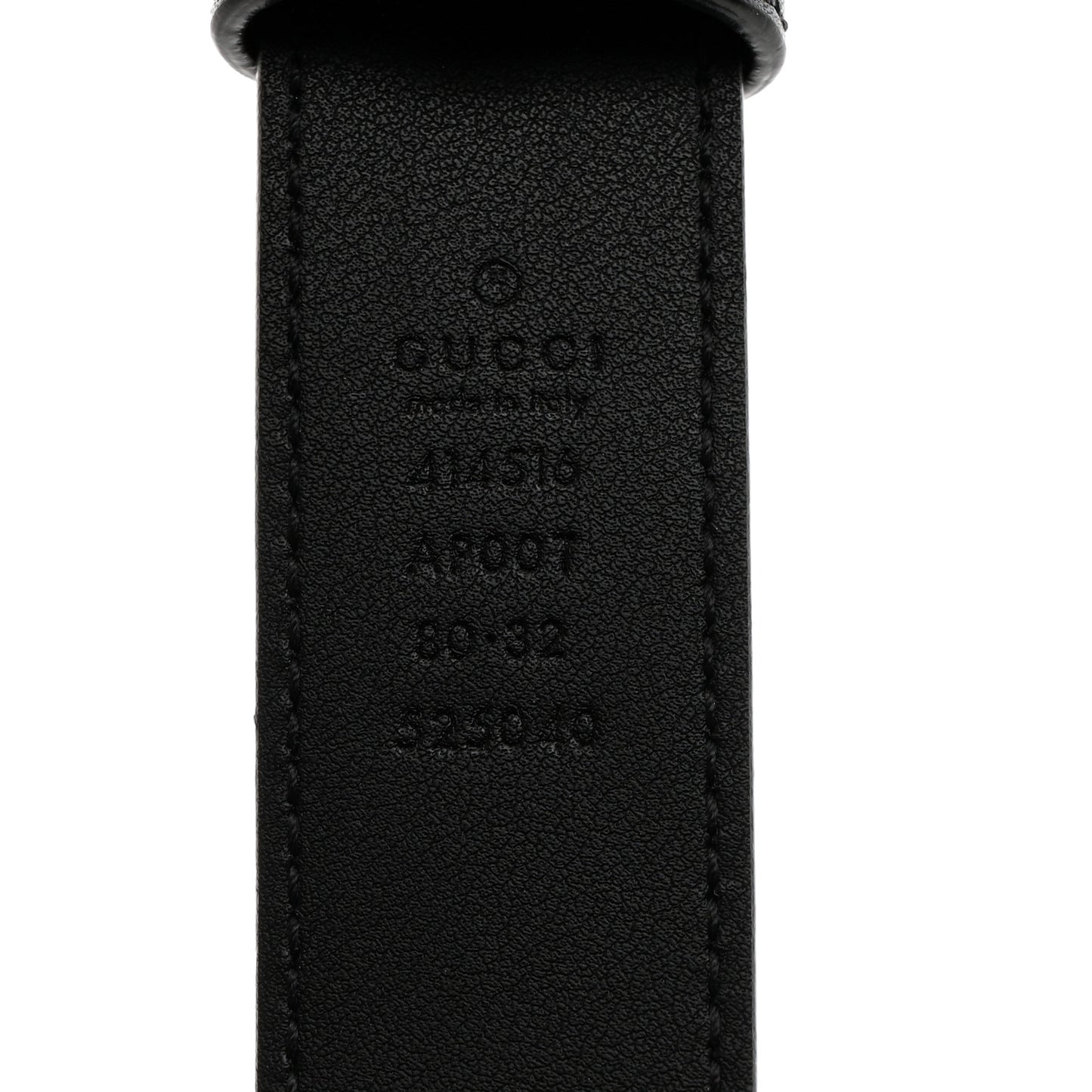 Calfskin Double G 30mm Belt 80 32 Black