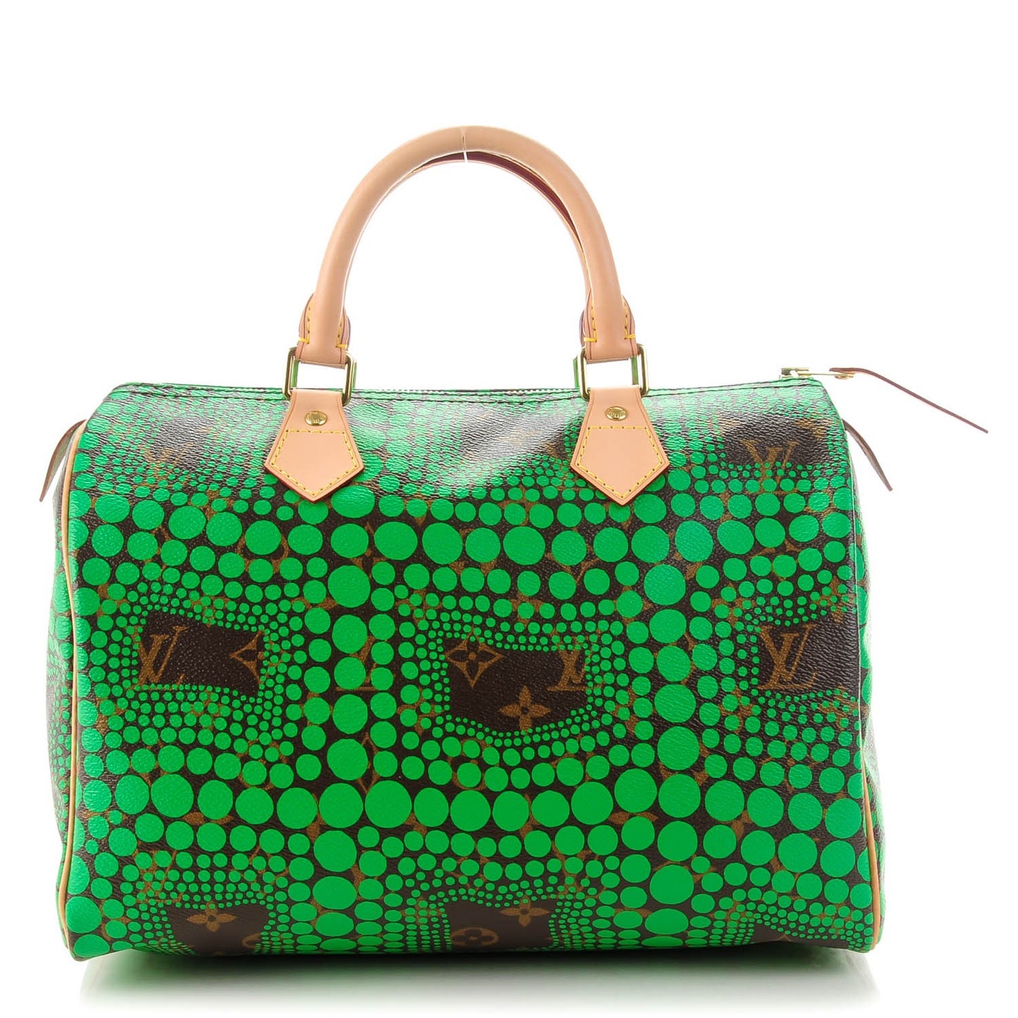 Monogram Kusama Town Speedy 30 Green