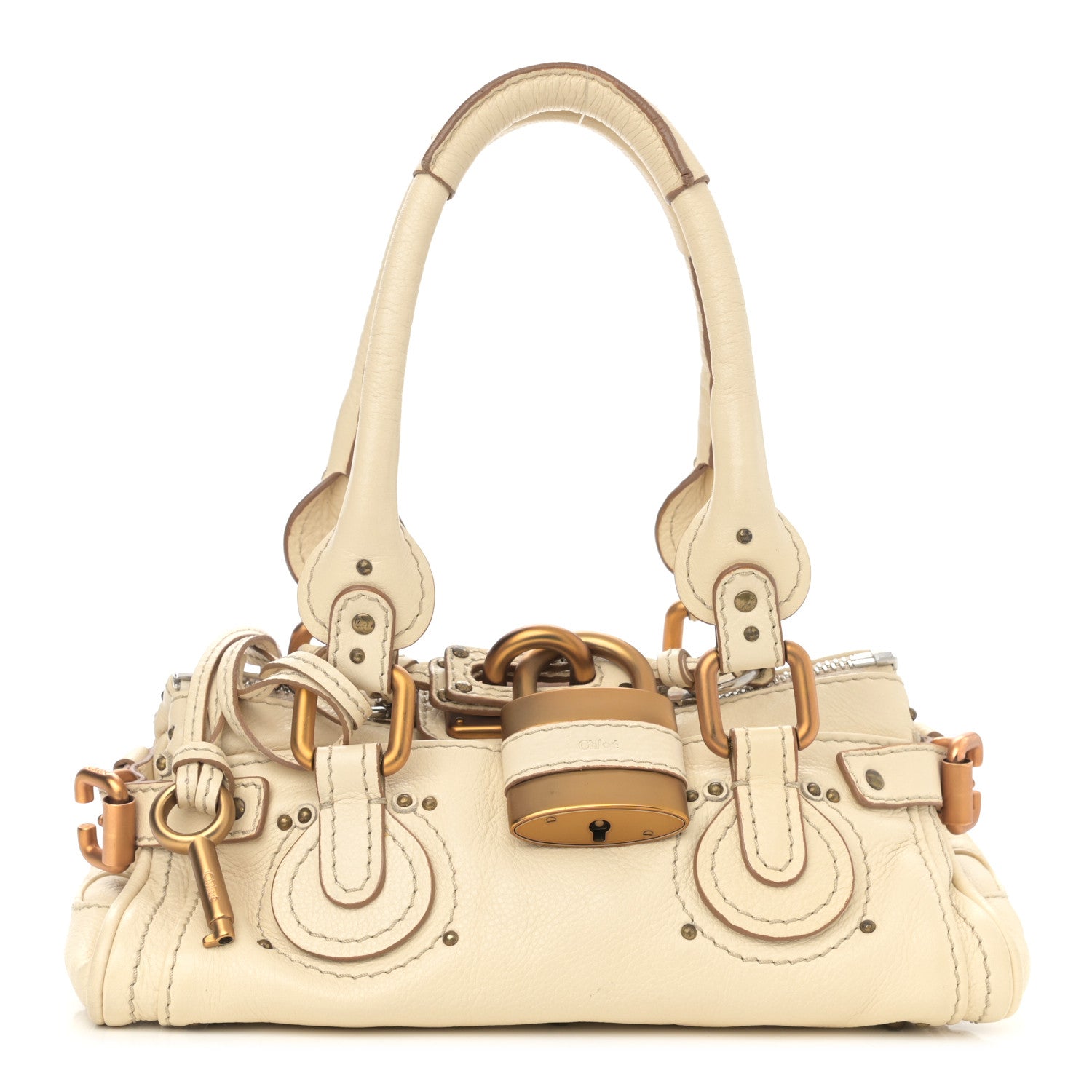 Chloe Calfskin Medium Paddington Satchel Off White 1 of 11