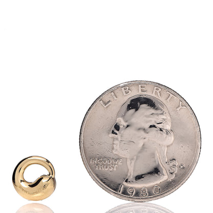 Tiffany 18K Yellow Gold 9mm Elsa Peretti Mini Eternal Circle Pendant 2 of 3