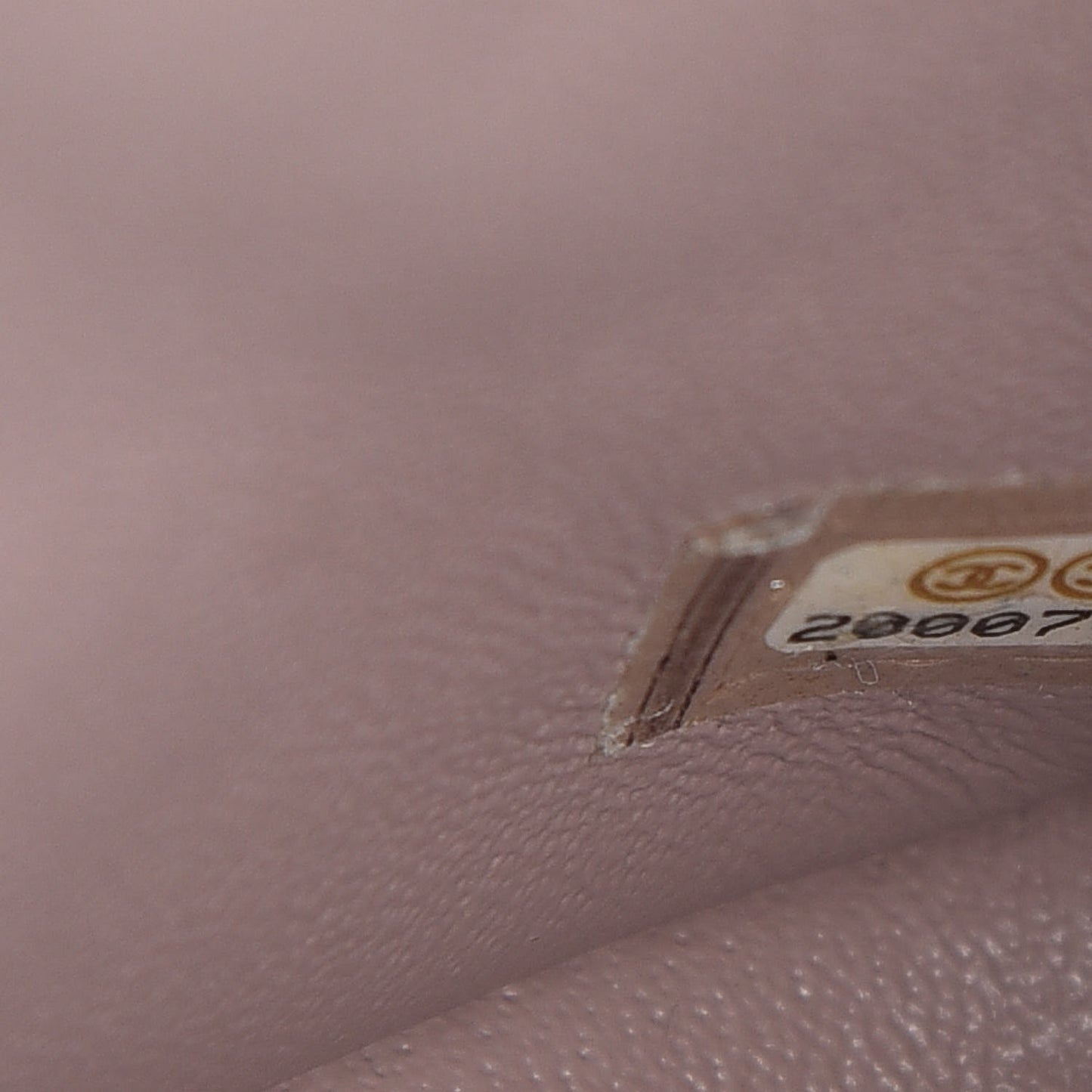Caviar Quilted Mini Square Flap Taupe
