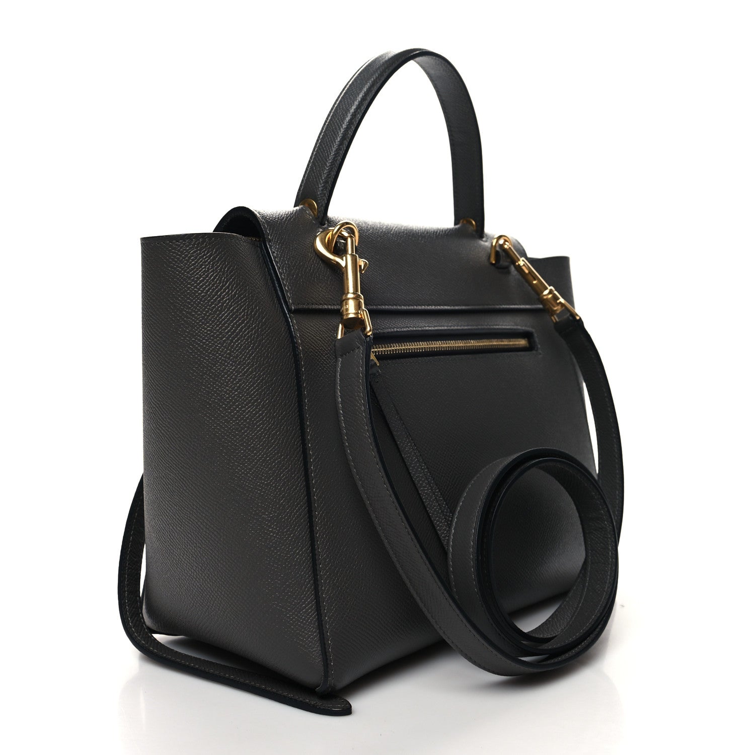 Celine Grained Calfskin Micro Belt Bag Grey 3 of 10