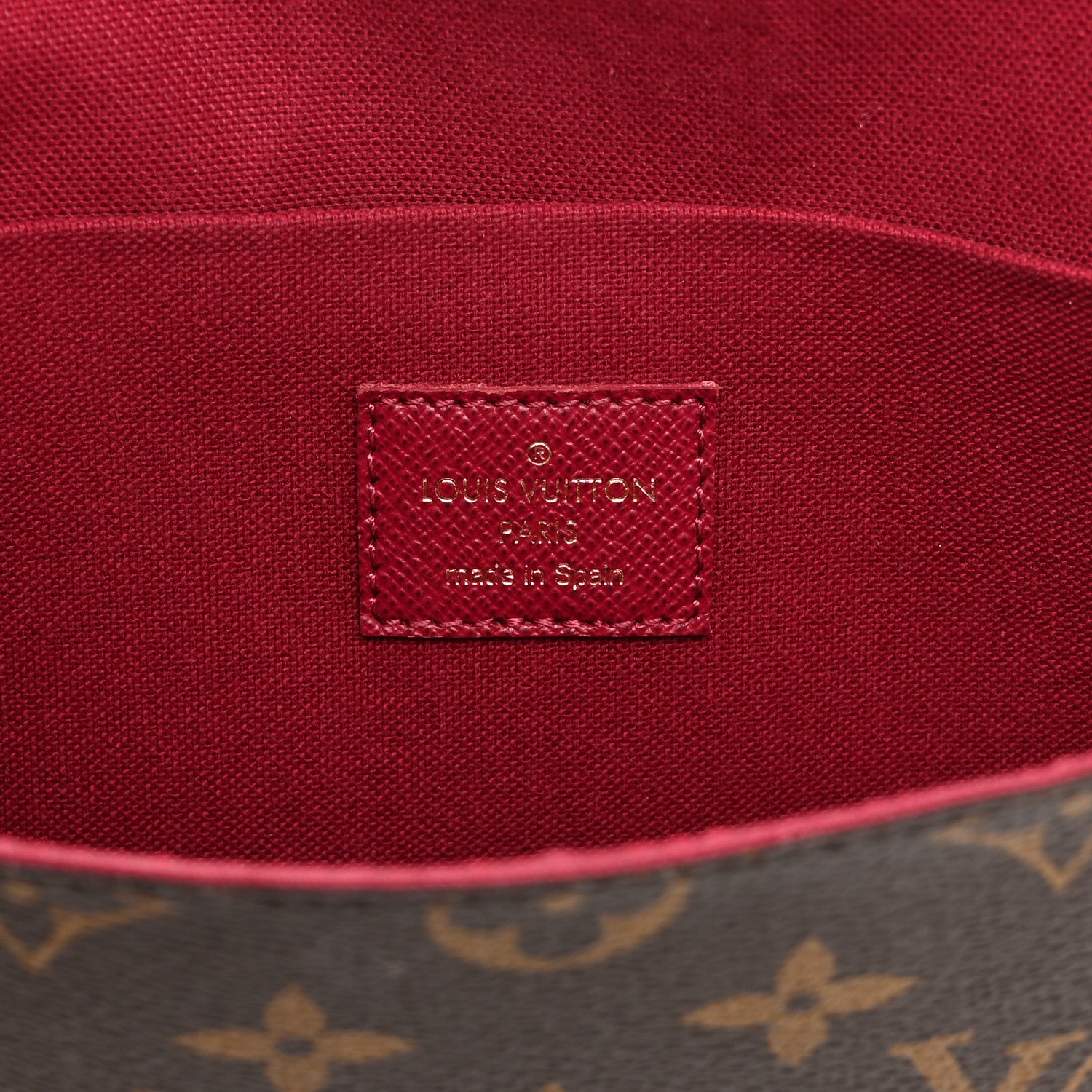 Louis Vuitton Monogram Pochette Felicie Chain Wallet Fuchsia 7 of 11