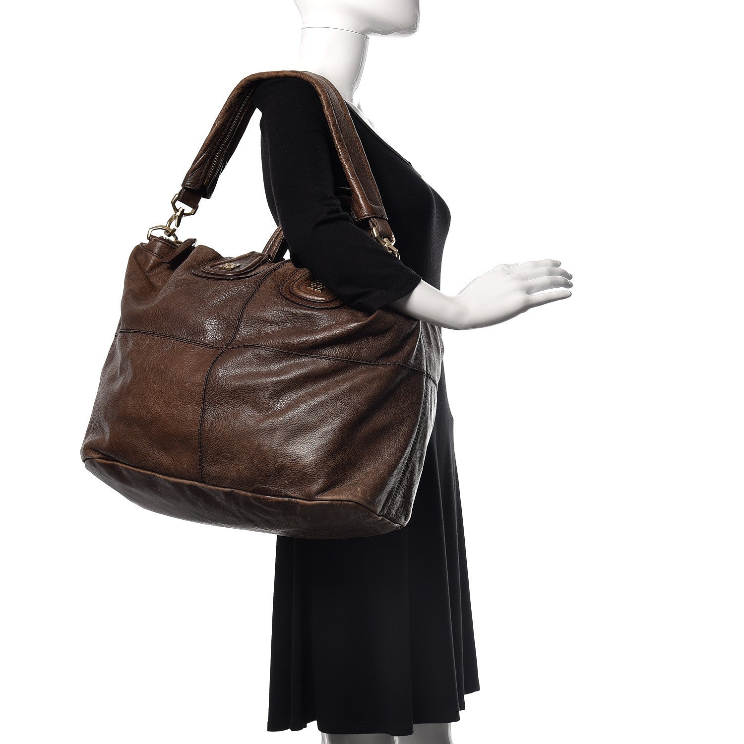 Givenchy Calfskin Large Nightingale Dark Brown 3 of 34