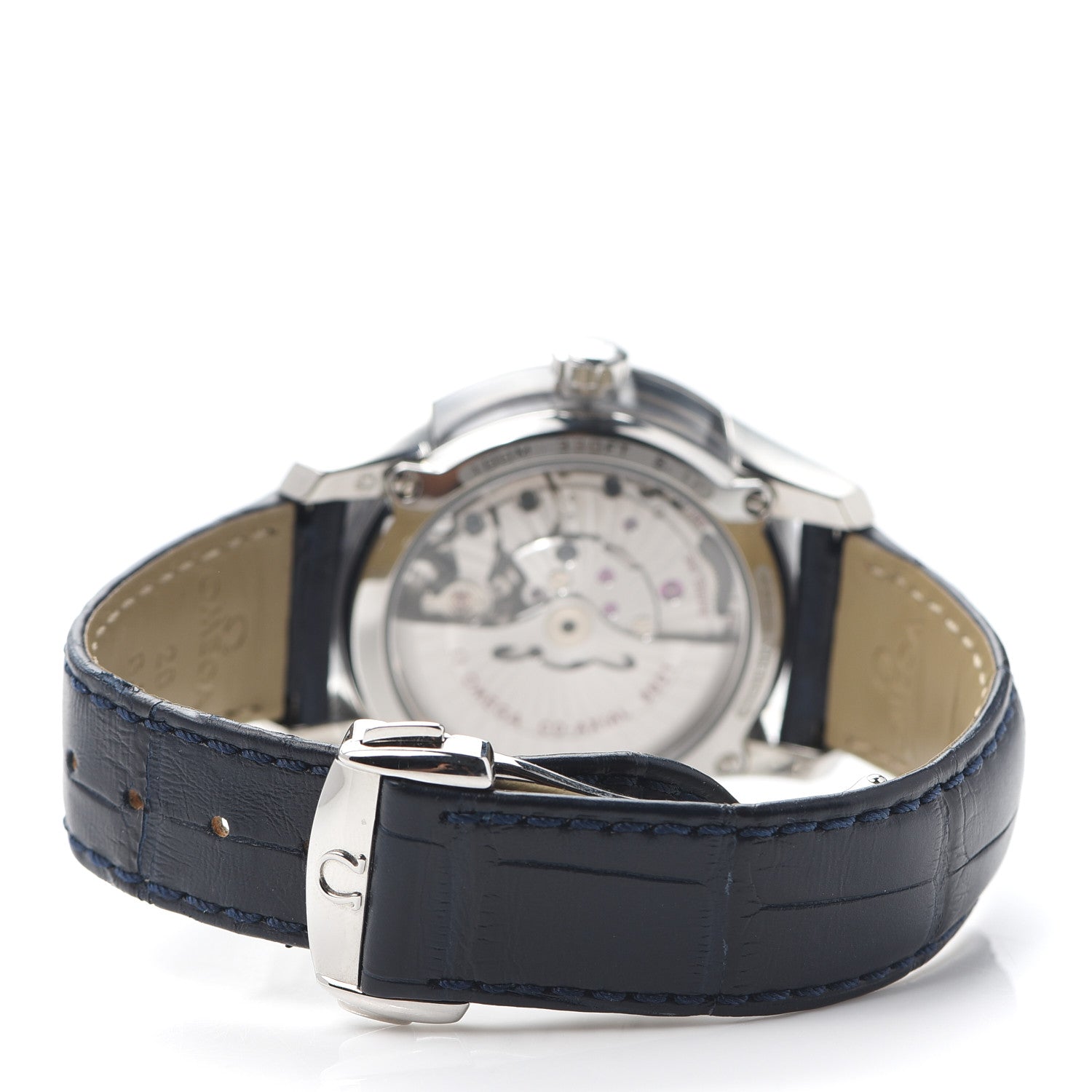 Omega Stainless Steel Alligator 41mm De Ville Co-Axial Annual Calendar Automatic Watch Blue 431.33.41.22.03.001 3 of 6