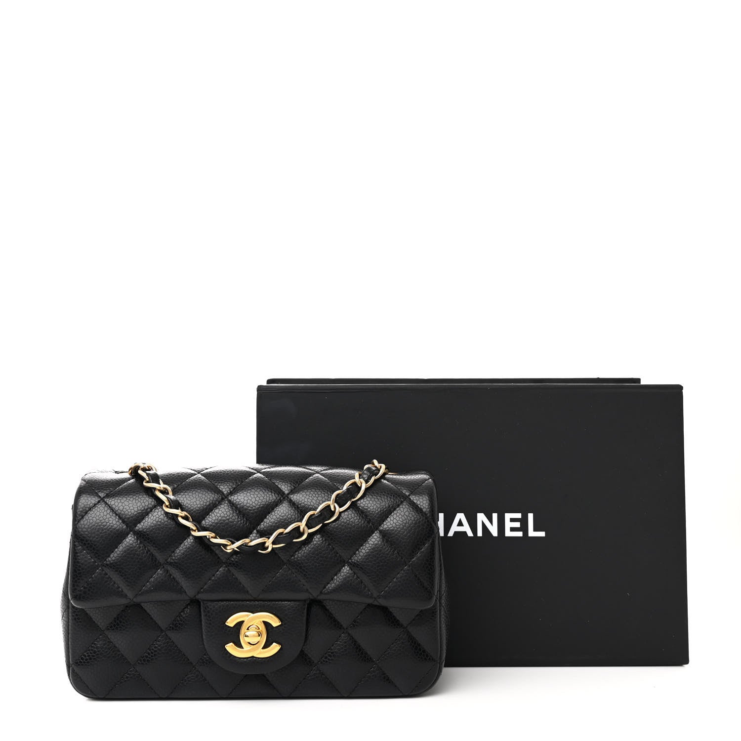 Chanel Caviar Quilted Mini Rectangular Flap Black 11 of 11