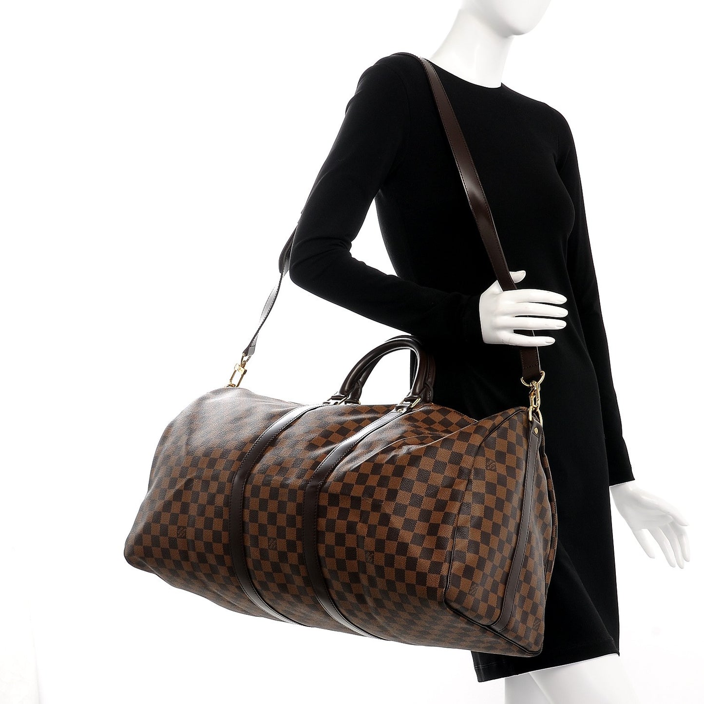 Damier Ebene Keepall Bandouliere 55