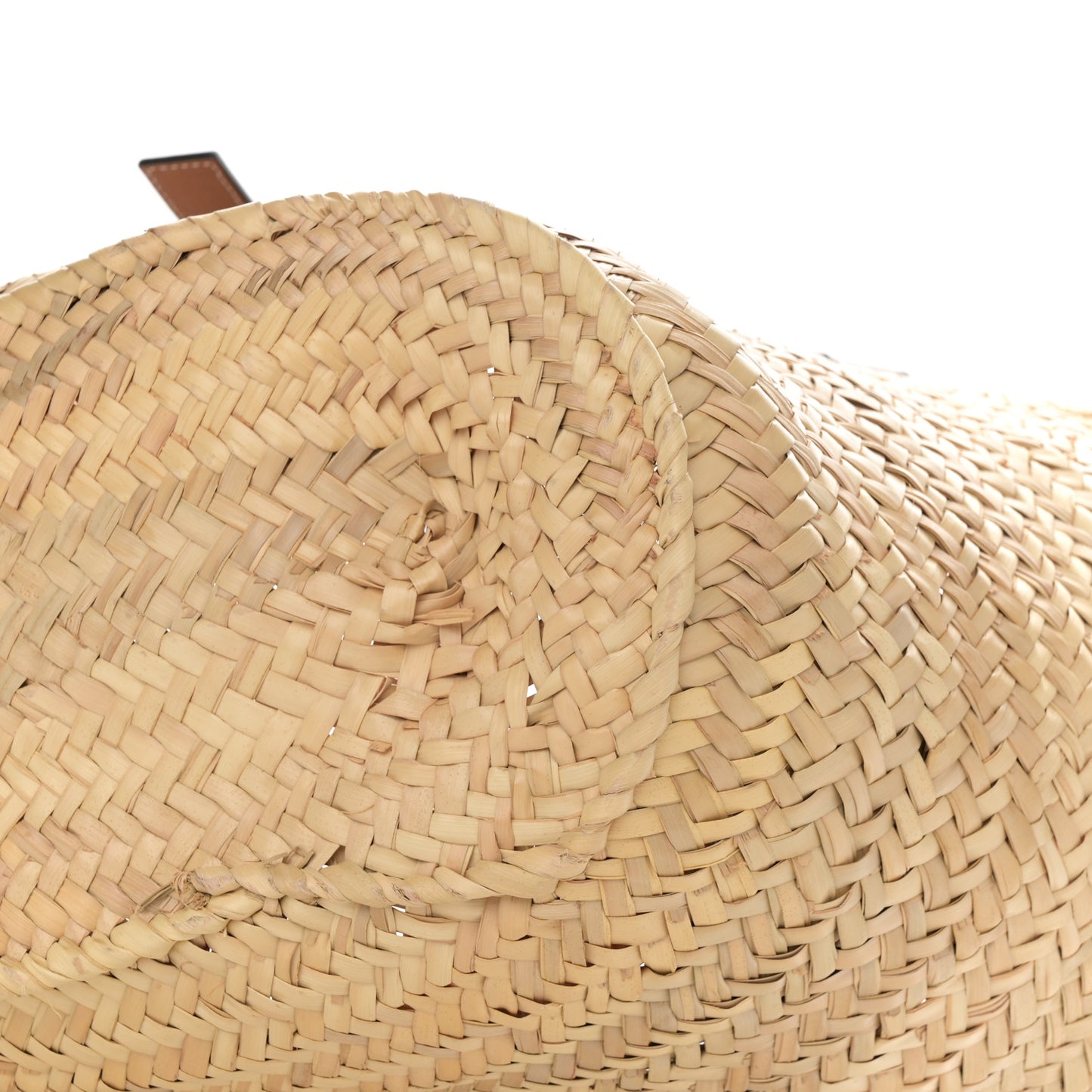 Raffia Basket Tote Bag Natural Tan