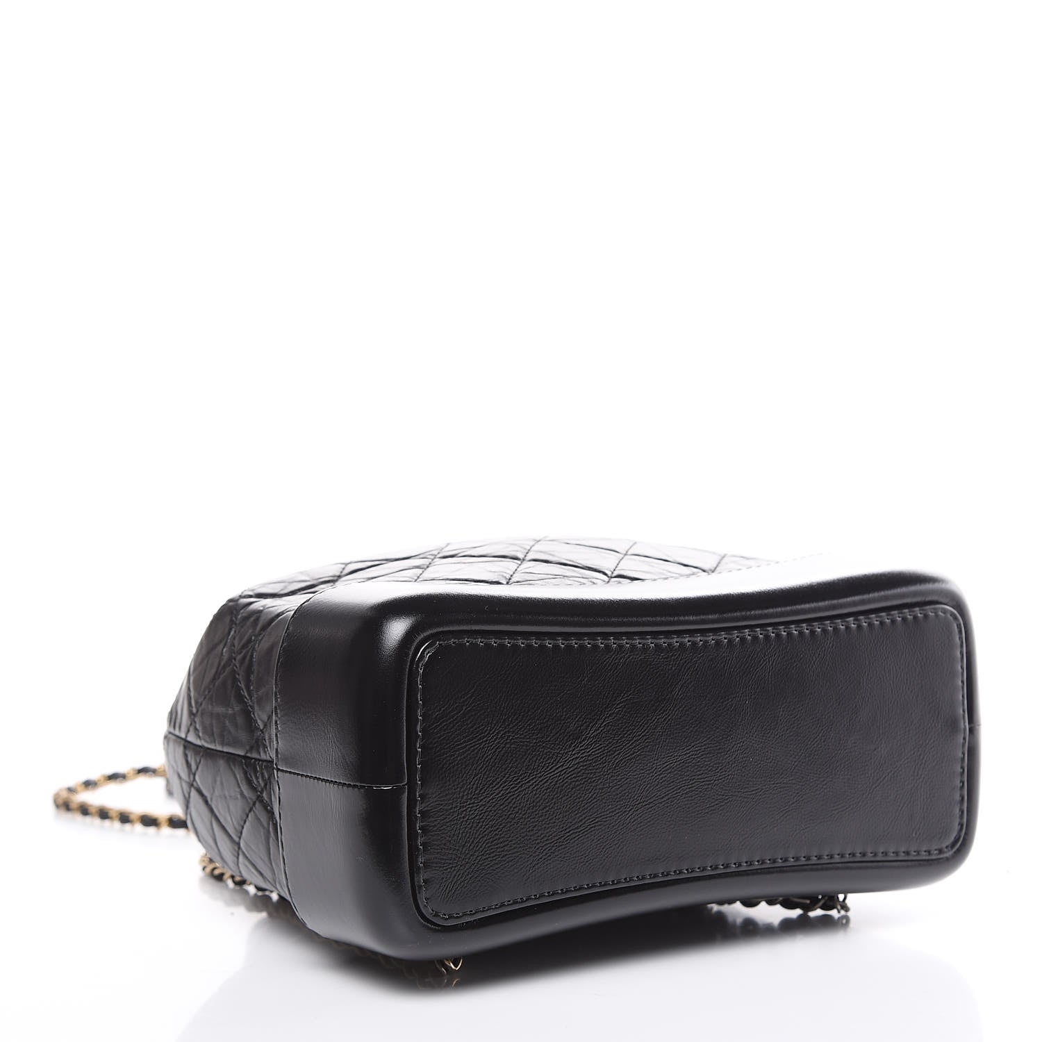 Chanel Aged Calfskin Quilted Small Gabrielle Backpack Black 4 of 9