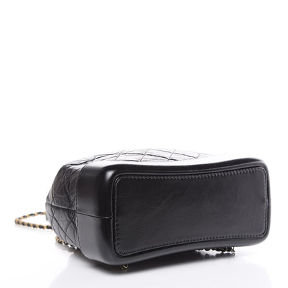 Chanel Aged Calfskin Quilted Small Gabrielle Backpack Black 4 of 9