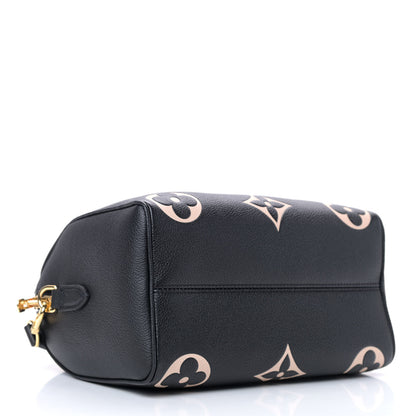 Louis Vuitton Empreinte Monogram Giant Speedy Bandouliere 25 Black Beige 4 of 8