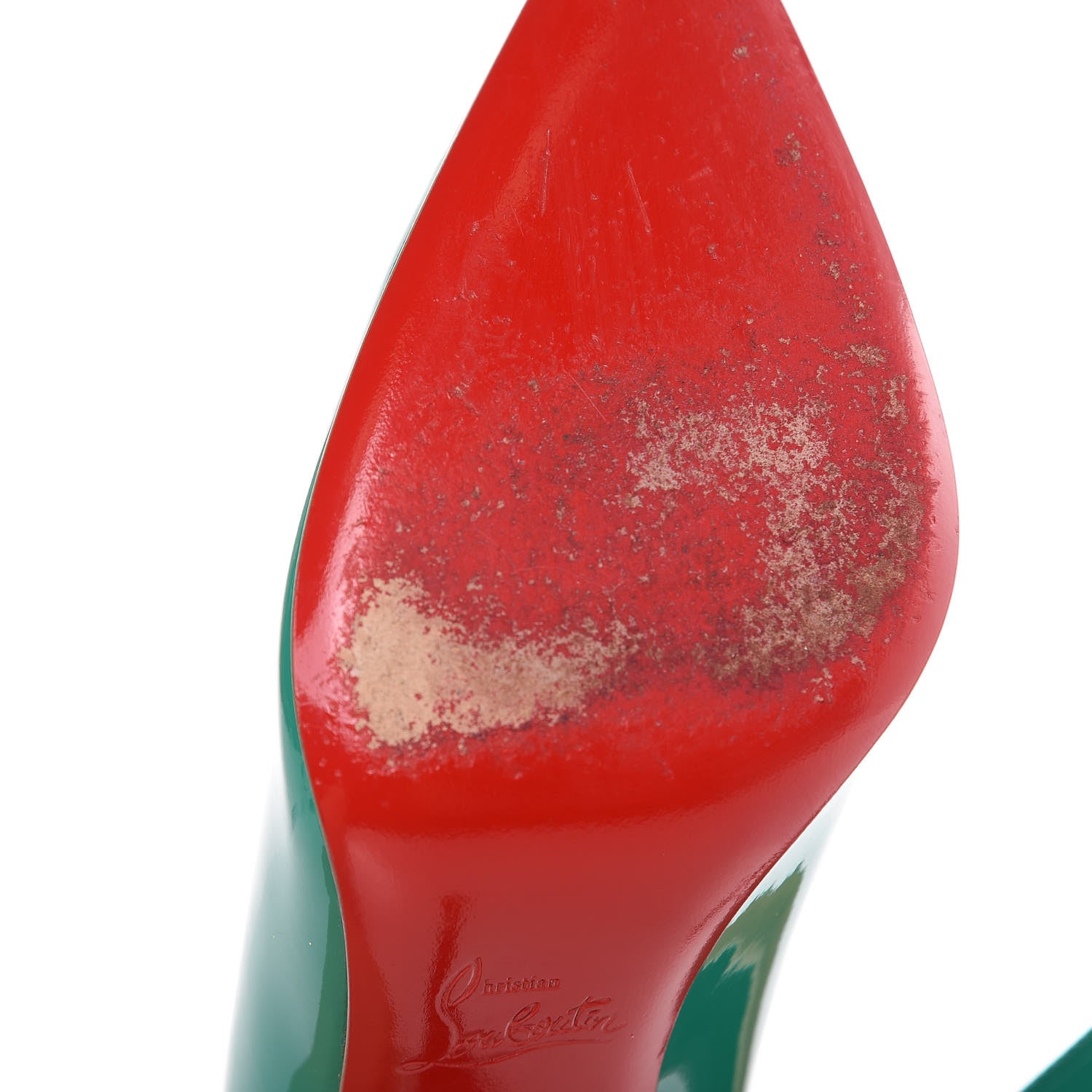 Christian Louboutin Patent Decollete 554 100 Pumps 35.5 Mint 11 of 12