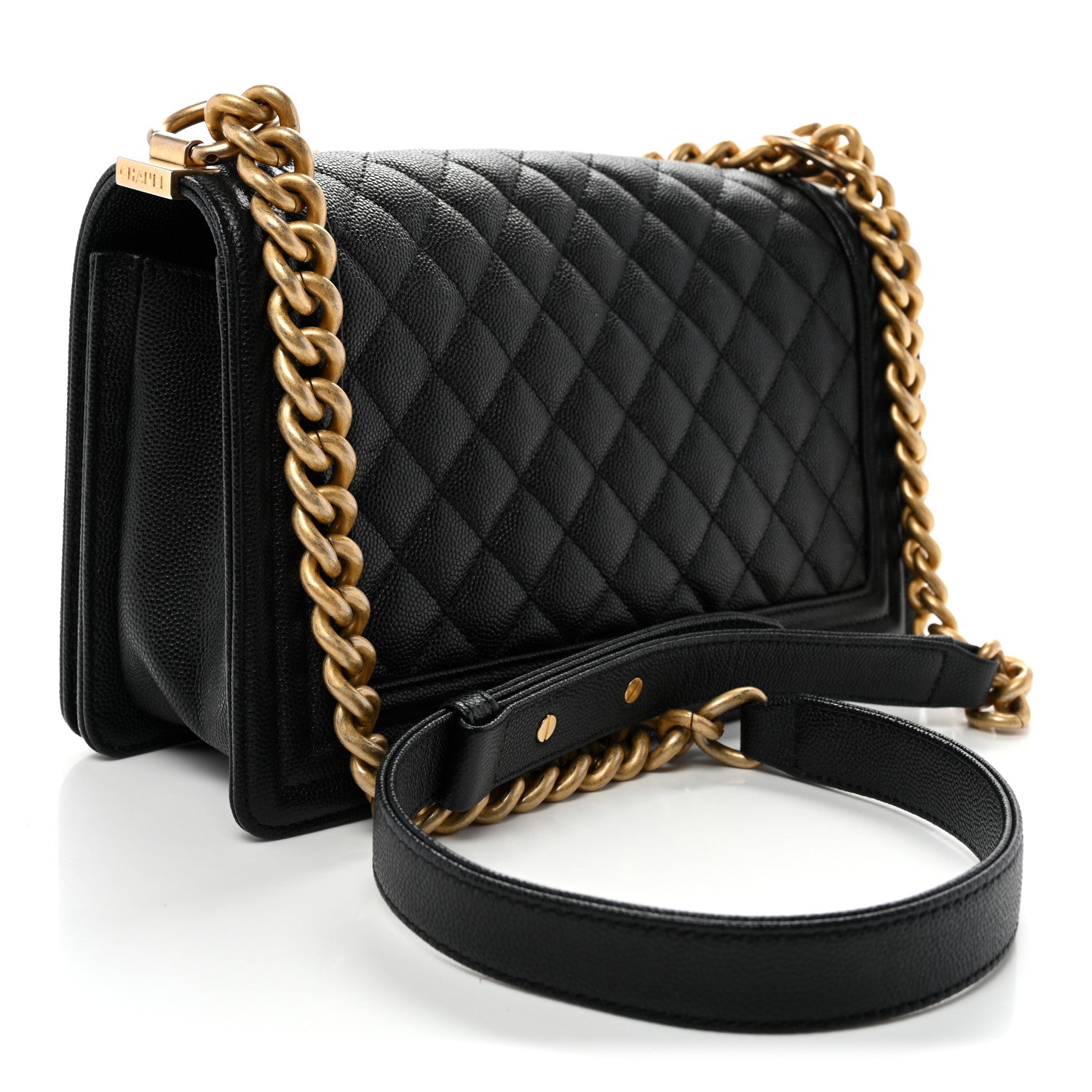 Chanel Caviar Quilted Medium Boy Flap Black 3 of 10