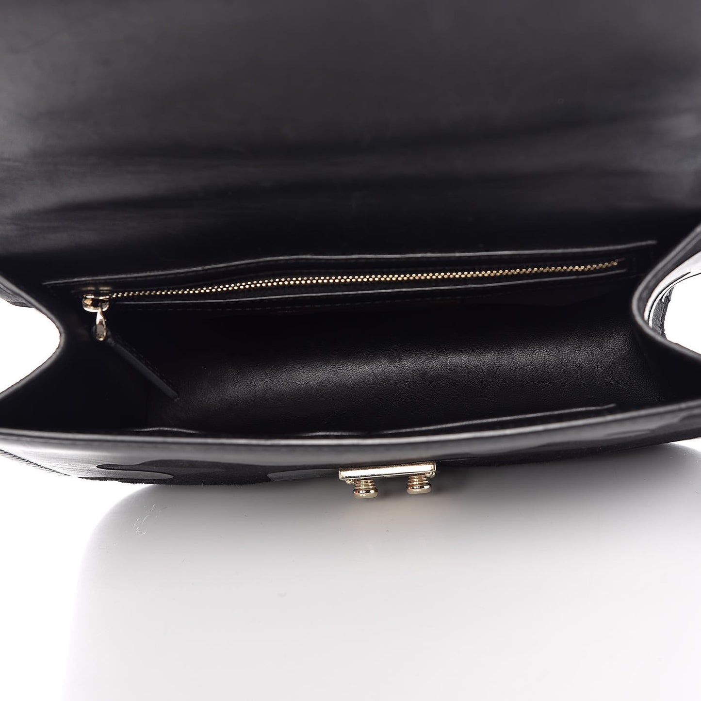 Nappa Canvas Camouflage Medium Glam Lock Rockstud Flap Black