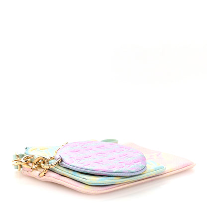 Louis Vuitton Empreinte Monogram Summer Stardust Trio Pouch Pink Water Green Lilas 4 of 10