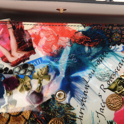 Christian Louboutin Patent Printed Collage Flap Wallet Multicolor 8 of 10