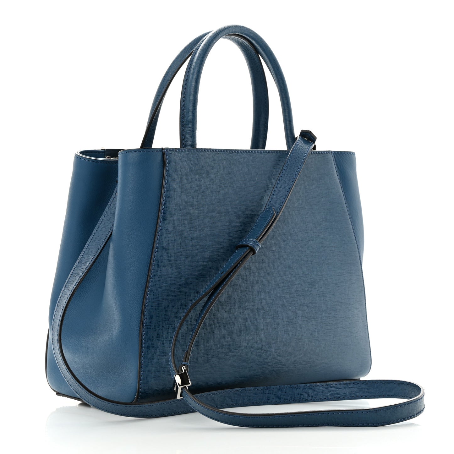 Vitello Elite Petite 2Jours Tote Blue Cobalto