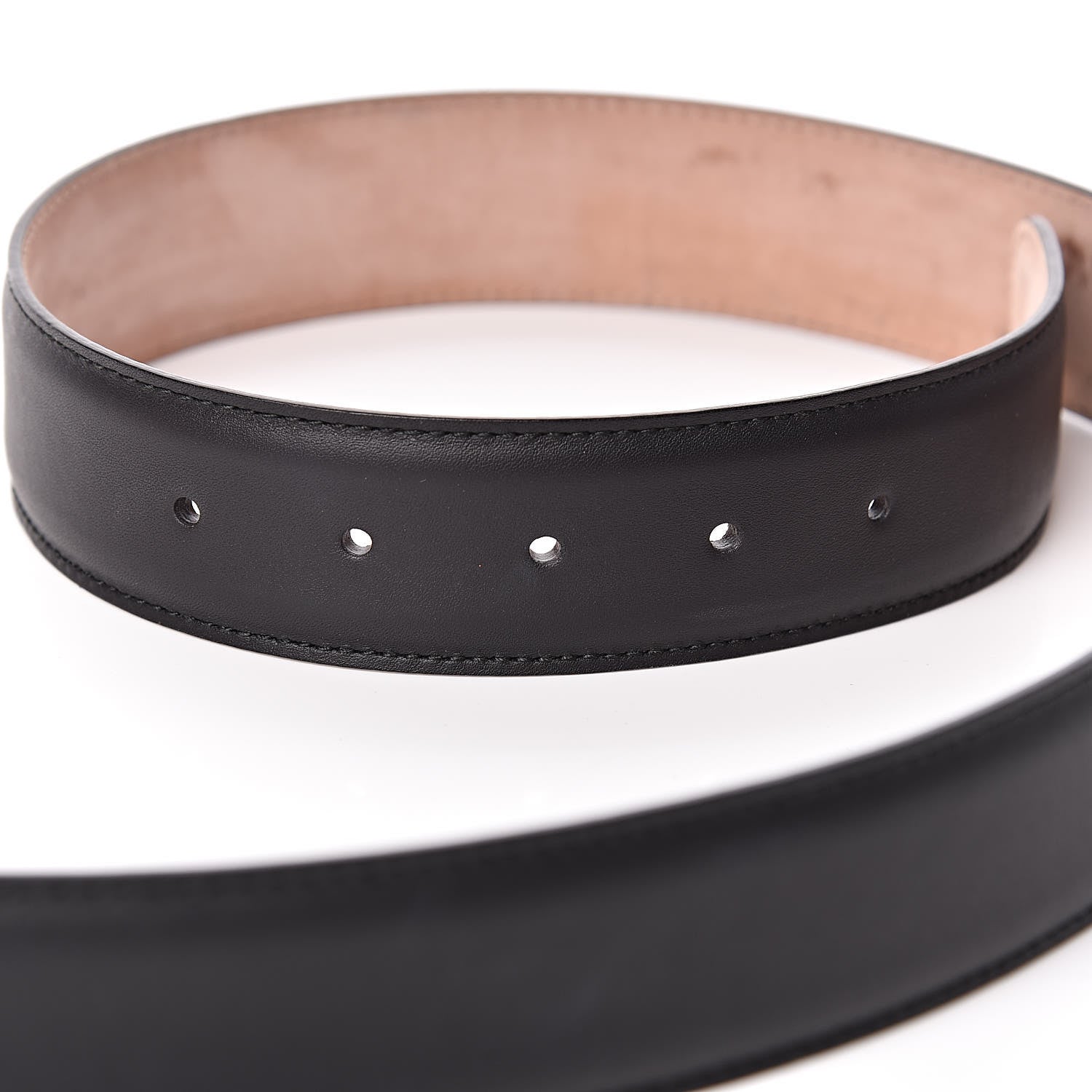 Gucci Calfskin Interlocking G 37mm Belt 90 36 Black 5 of 8