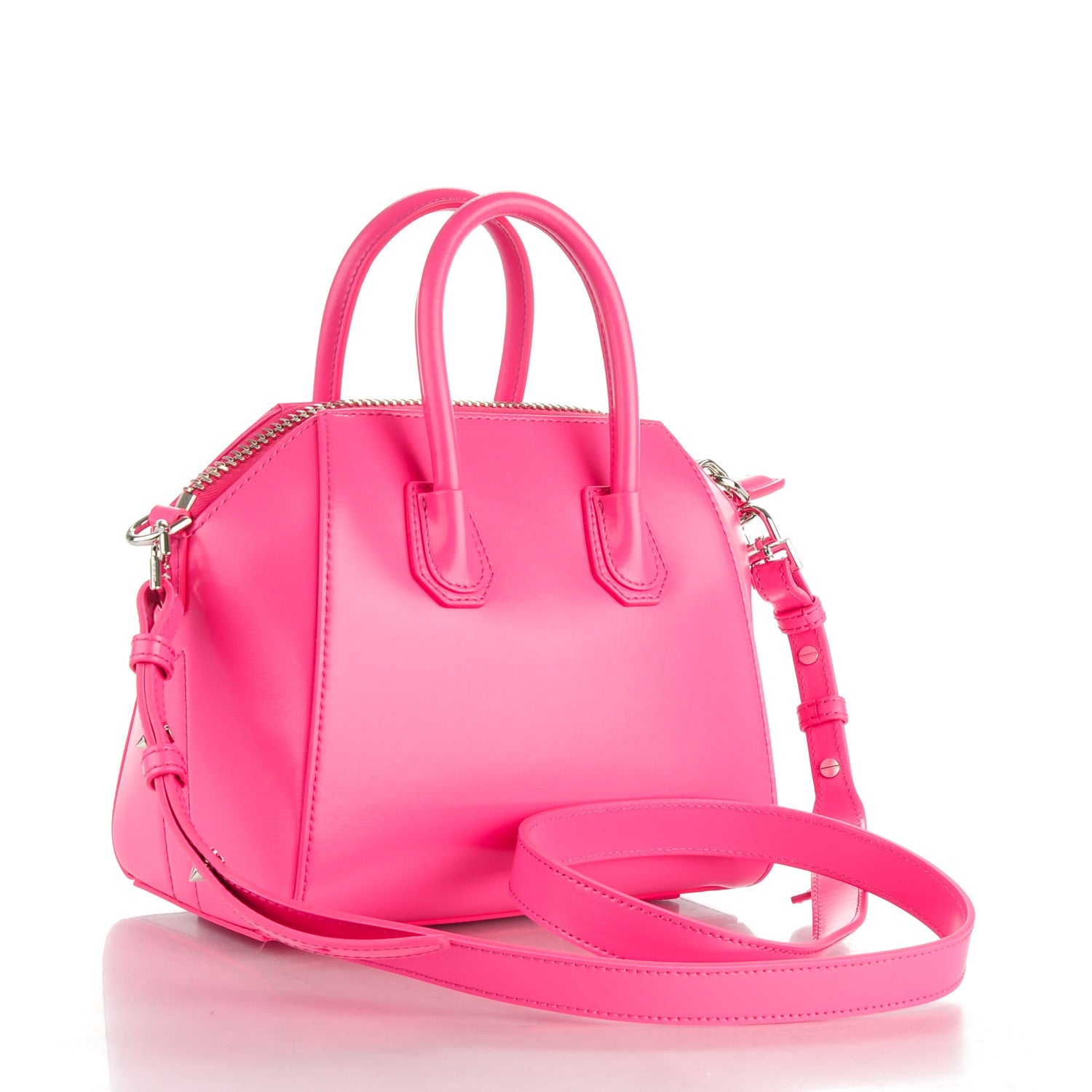 Givenchy Shiny Lord Calfskin Mini Antigona Shocking Pink 3 of 7