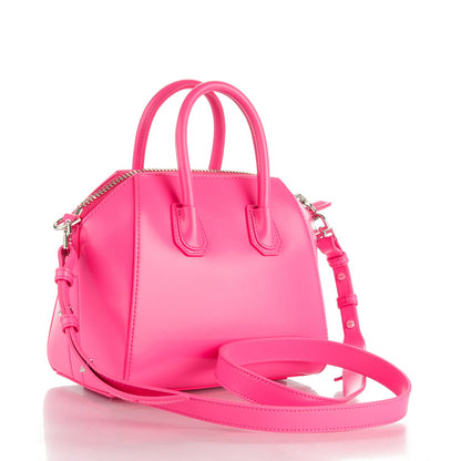 Givenchy Shiny Lord Calfskin Mini Antigona Shocking Pink 3 of 7
