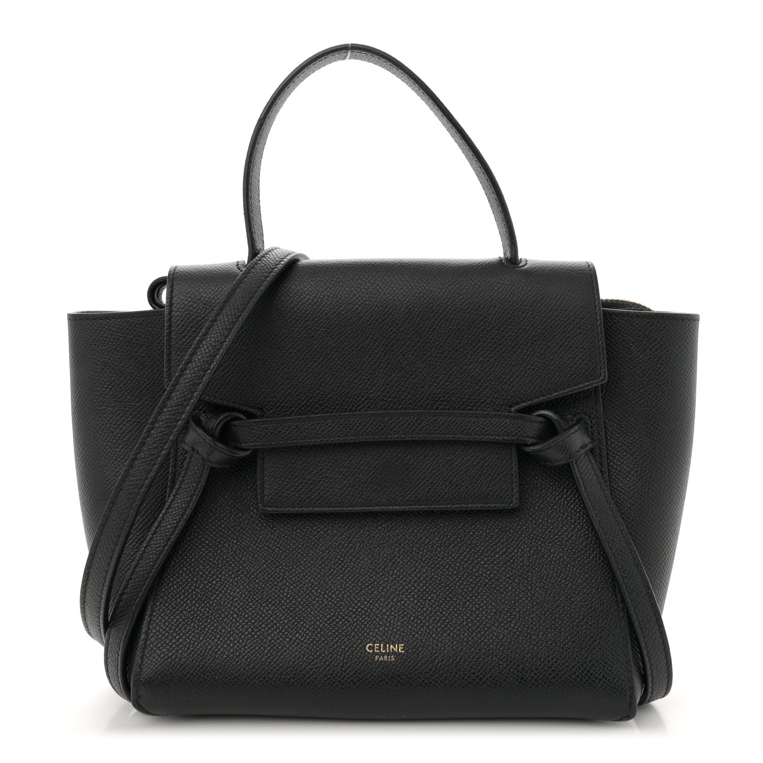 Celine Grained Calfskin Nano Belt Bag Black 1 of 10