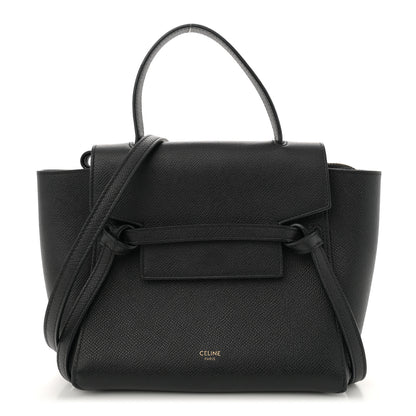 Celine Grained Calfskin Nano Belt Bag Black 1 of 10