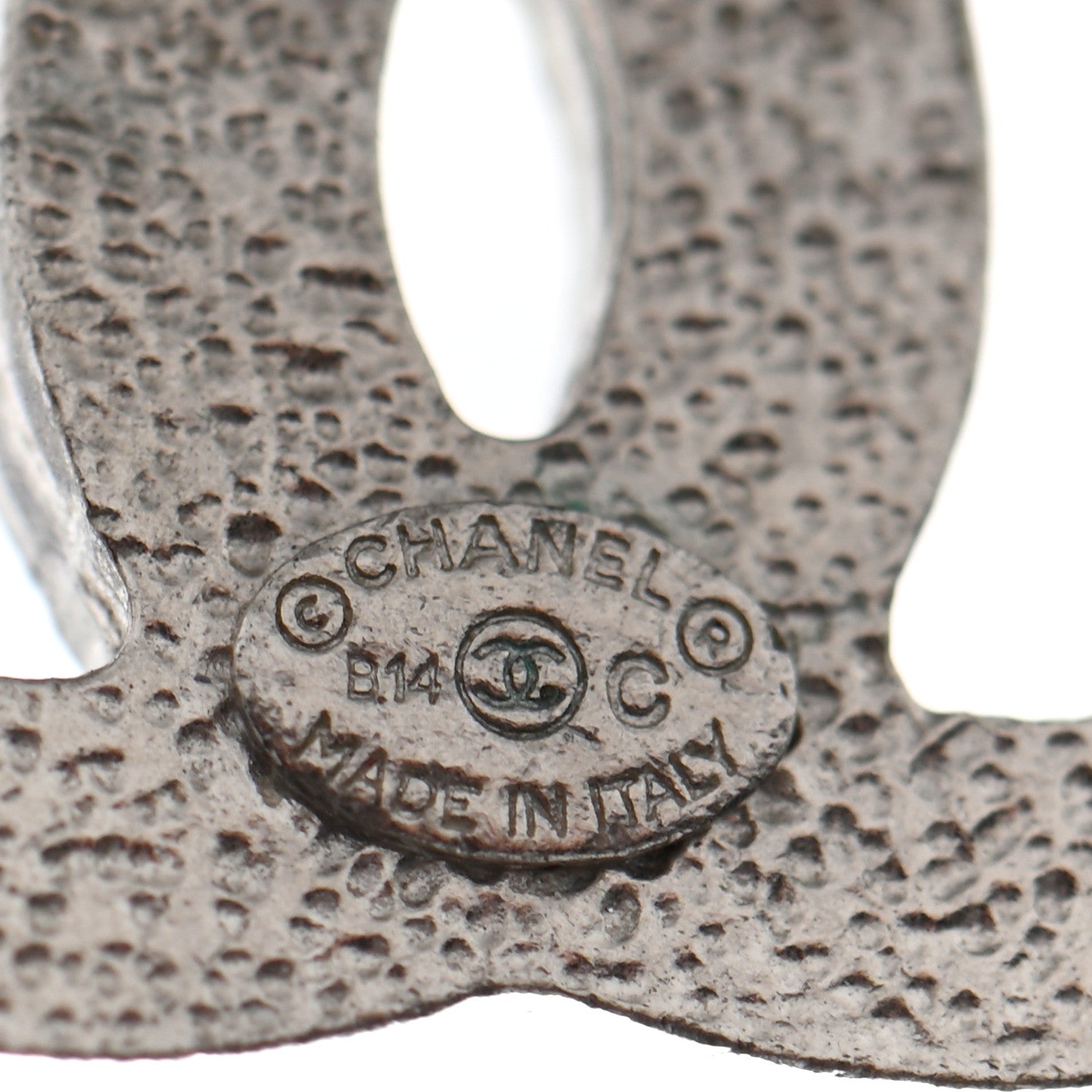 Chanel Baguette Crystal CC Earrings Silver 5 of 8