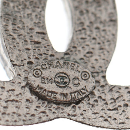 Chanel Baguette Crystal CC Earrings Silver 5 of 8