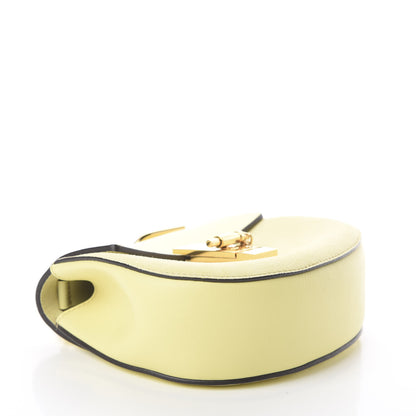 Chloe Suede Smooth Calfskin Mini Drew Shoulder Bag Lemonade 3 of 7