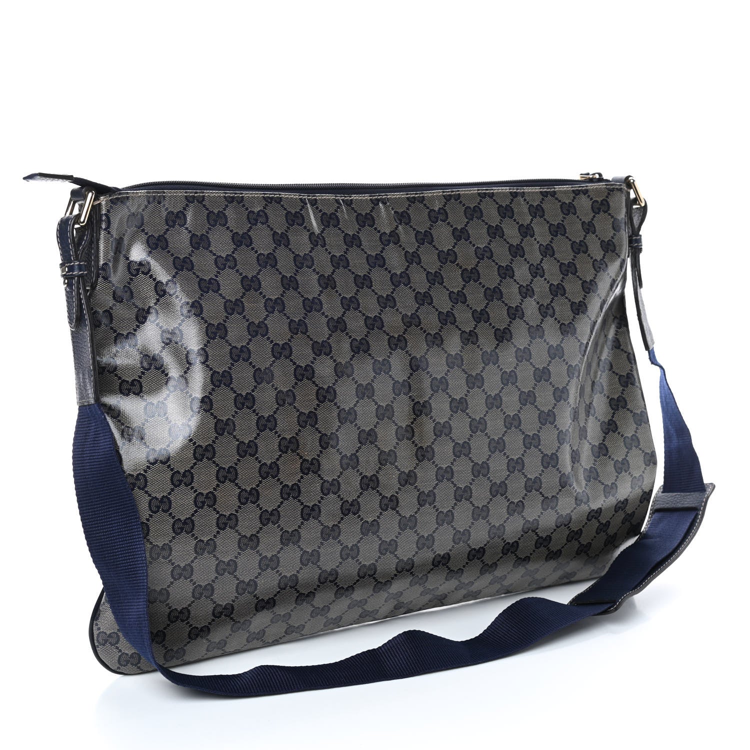 Gucci Crystal Monogram Messenger Bag Navy 3 of 10
