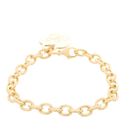 Tiffany 18K Yellow Gold Heart Tag Charm Bracelet 2 of 4