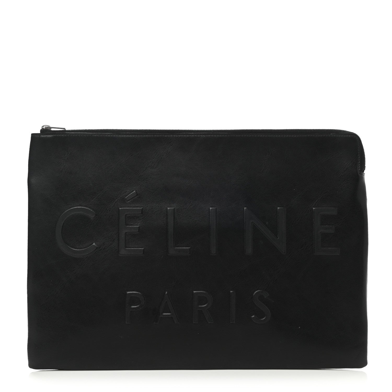 Celine Calfskin Large Made In Clutch Pouch Black 1 of 10