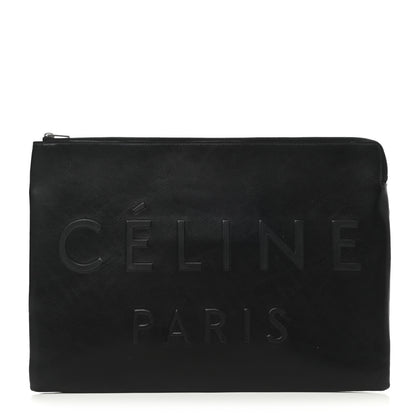 Celine Calfskin Large Made In Clutch Pouch Black 1 of 10
